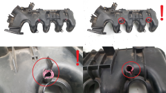 Sesalni kolektor 0361N3 9653808680 1.6 HDI 16v TDCI Citroen Peugeot Ford s7