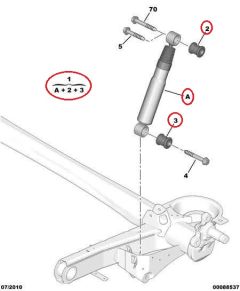 Blažilnik Zadaj Original Jumpy Scudo Expert II III 9806036380