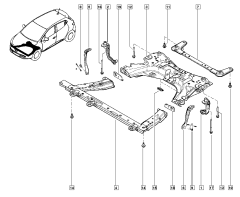 Nosilec, Držalo Nov Renault Clio 4 543171370R