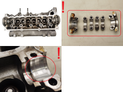 Glava motorja Renault Nissan 7760 F2 7701473181 1.5 DCI