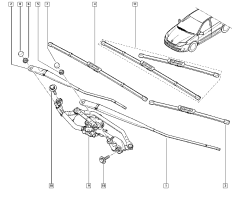 Metlica Brisalca Desno Original Renault Laguna III 288900004R