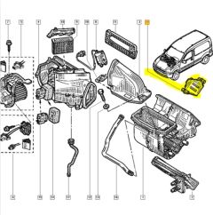Komfortna Kontrolna Enota Original Renault Kangoo AC 8200095112 Komfortna Kontrolna Enota Original Renault Kangoo AC 8200095112