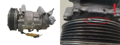 Kompresor Klimatske Naprave 9655191680 Sanden SD6V12 Model 1450 Citroen Peugeot 1006