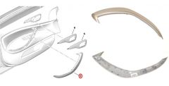 Letev vrat Leva Spredaj Nov Original Citroen C5 III 96785135CL