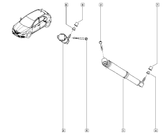 Blažilnik Zadaj Original Renault Scenic IV 562103341R
