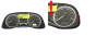 Merilnik vrtljajev Peugeot 307 9645768480 E 01 48993