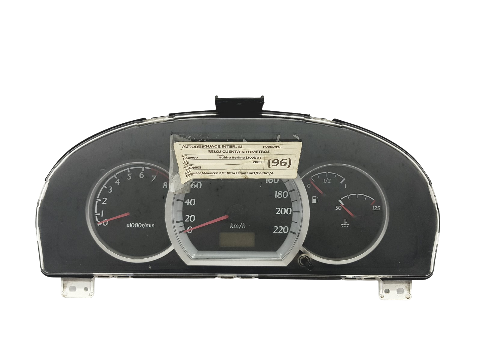 Merilnik vrtljajev Chevrolet Lacetti 96499003HM 57627 main product photo