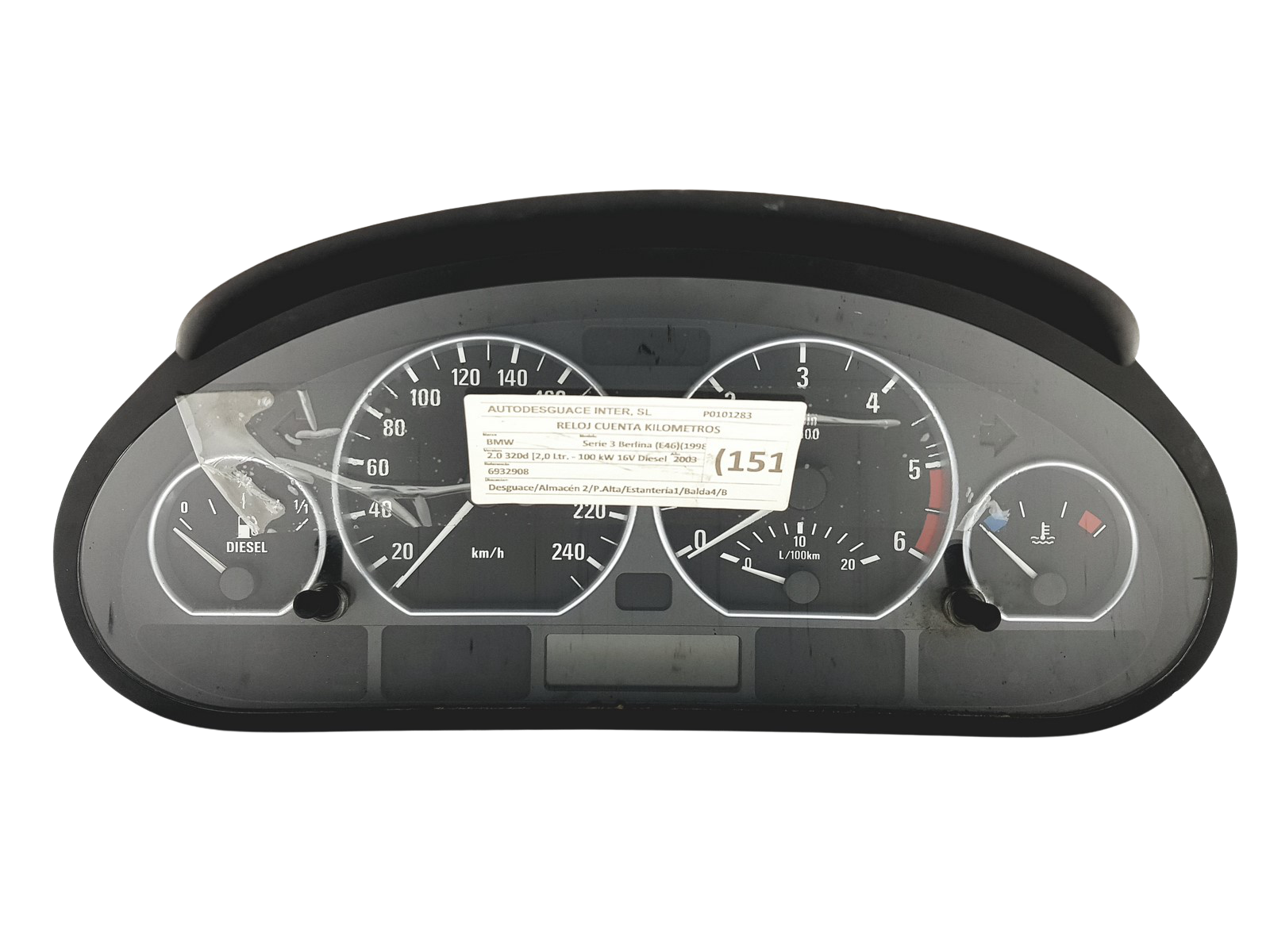 Merilnik hitrosti BMW 3 E46 6211 6932908 0263639128 51409 main product photo