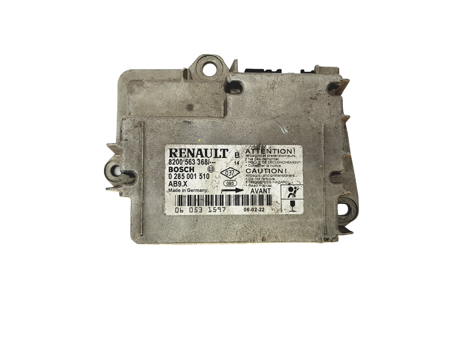 Modul krmilne enote 0285001510 8200563368 Renault Bosch main product photo