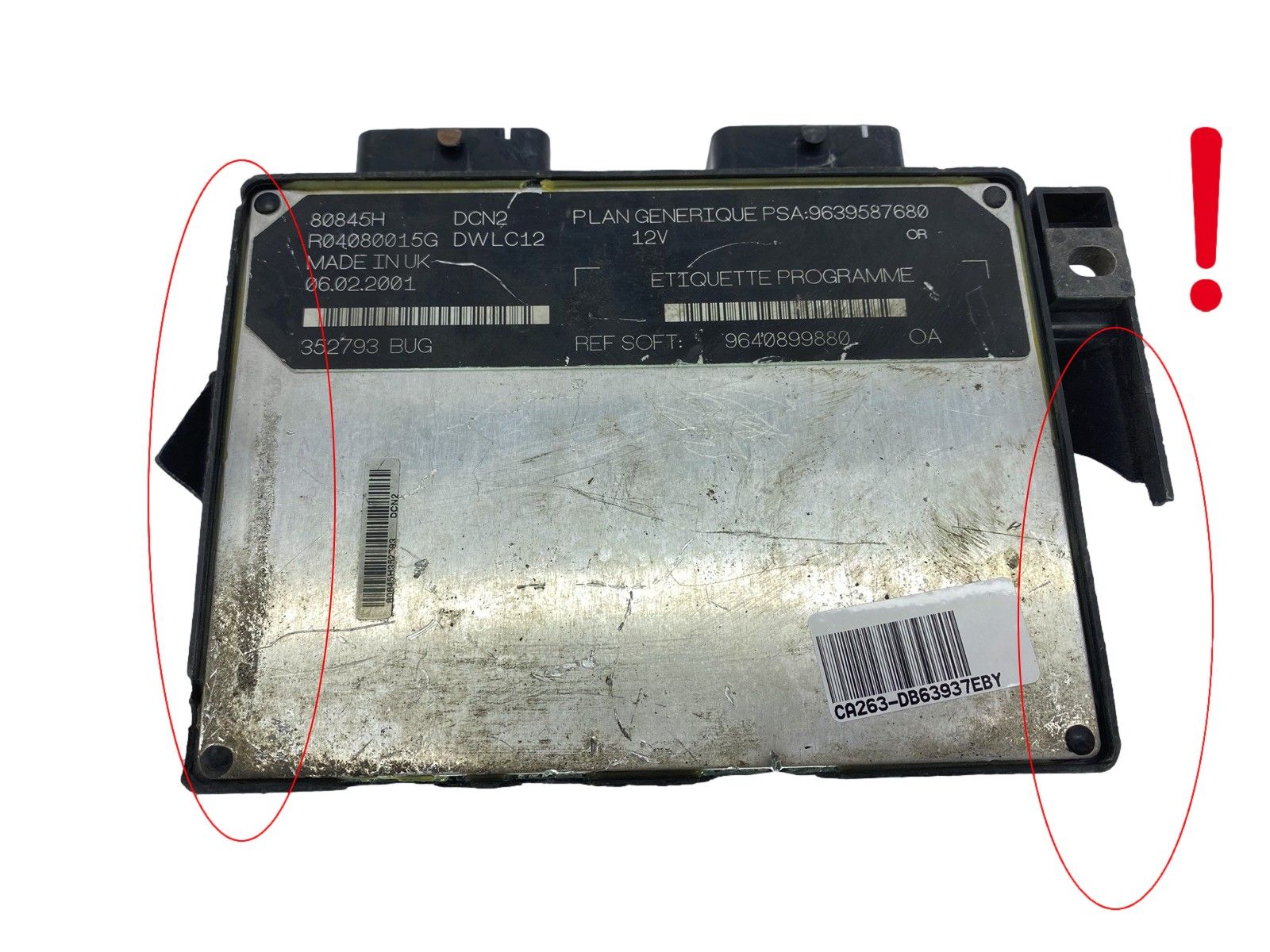 Kontrolna Enota 9639587680 9640899880 R04080015G 80845H PSA Lucas 63937 main product photo