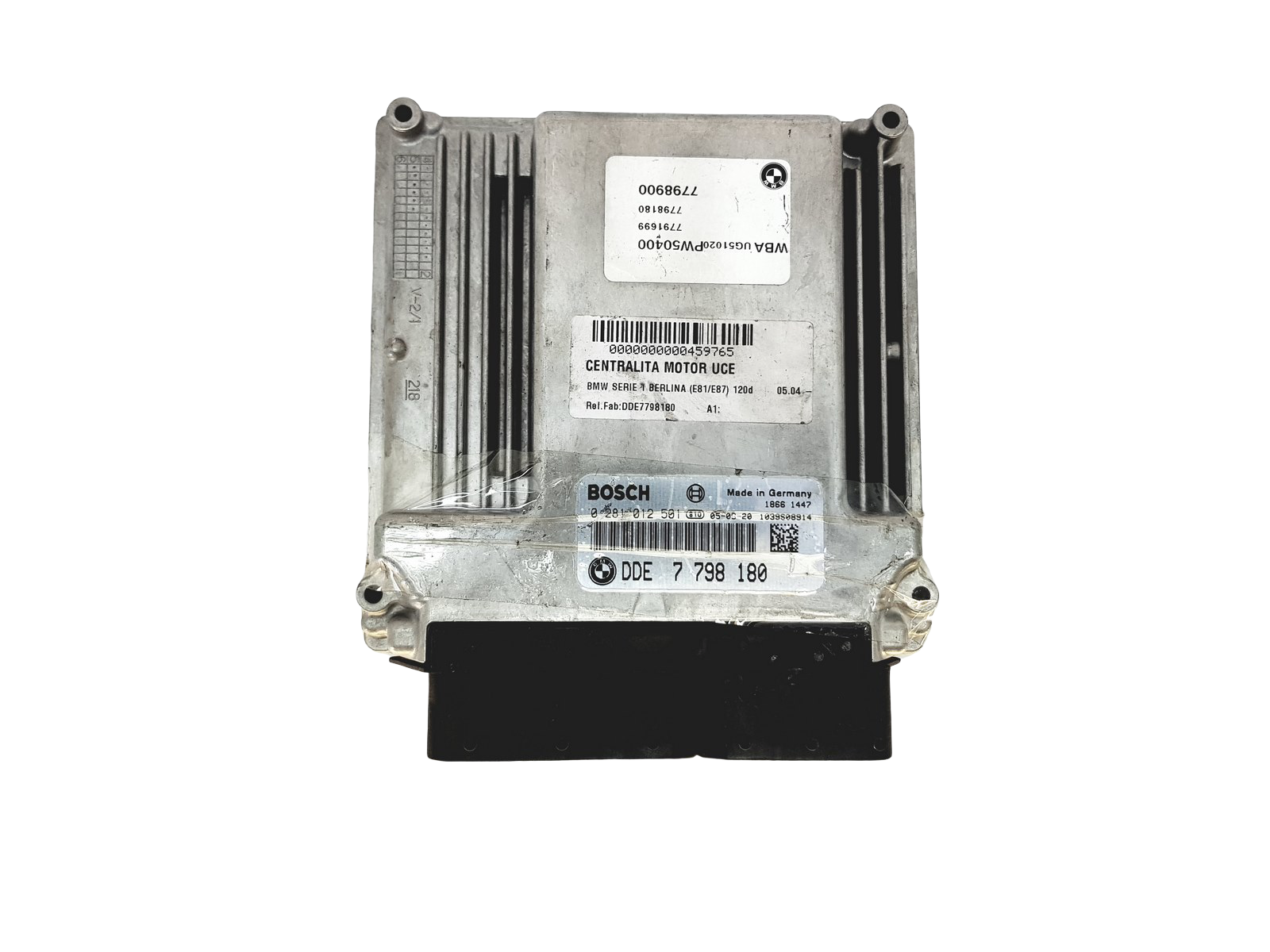 Kontrolna Enota Motorja ECU BMW DDE7798180 0281012501 Bosch 23753 main product photo
