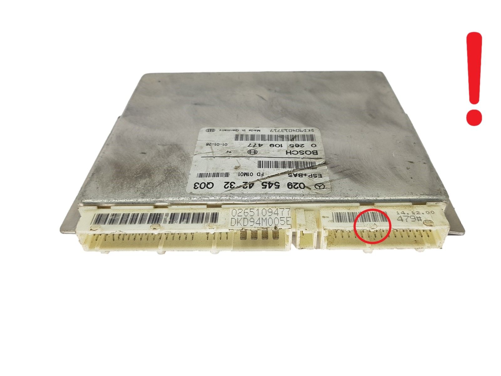 Kontrolna Enota 0295454232 Q03 0265109477 Mercedes Bosch 16993 main product photo