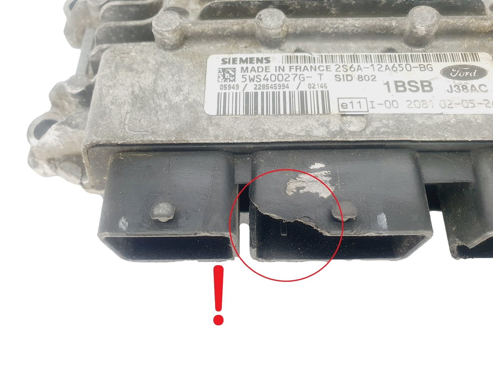 Kontrolna Enota 2S6A-12A650-BG 5WS40027G-T SID 802 Ford Siemens 45159 main product photo