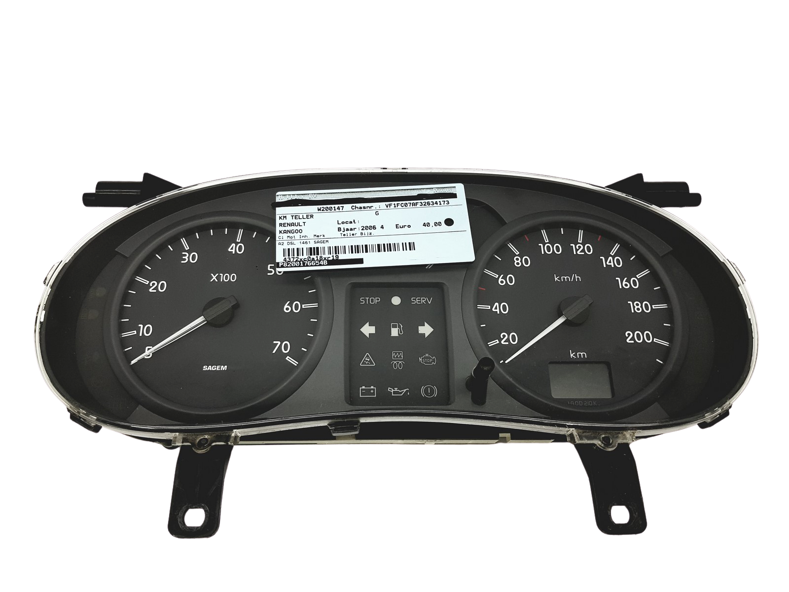 Merilnik vrtljajev Renault Kangoo 1 8200176654 B 30814 main product photo