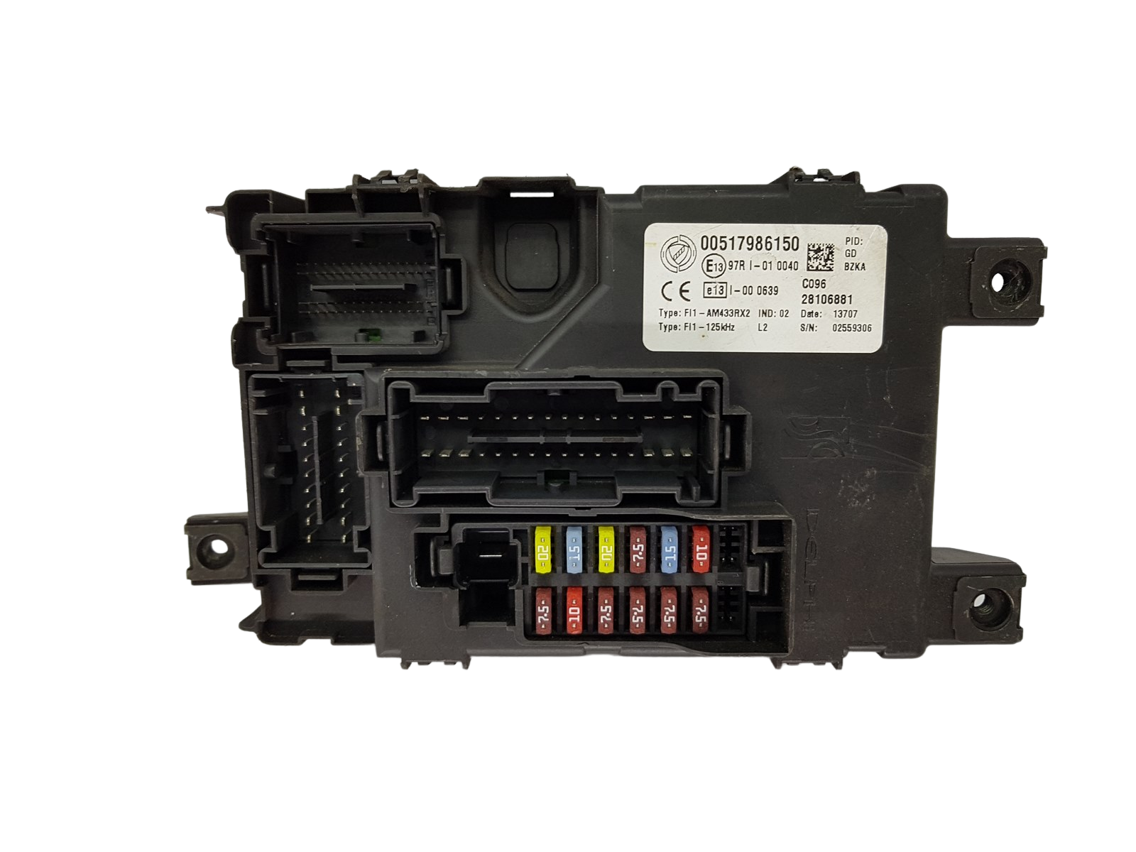 Škatla z varovalkami Fiat 00517986150 28106881 Delphi 18411 main product photo