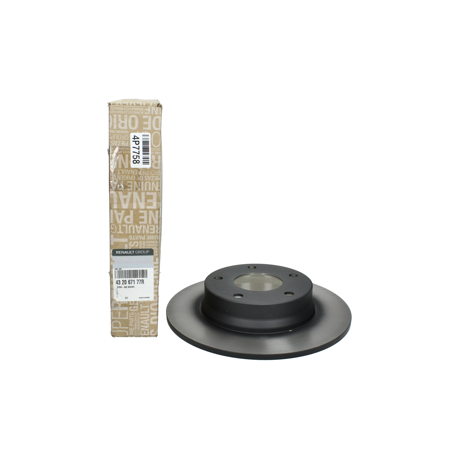Zavorni kolut Zadaj Original 432067177R Renault main product photo