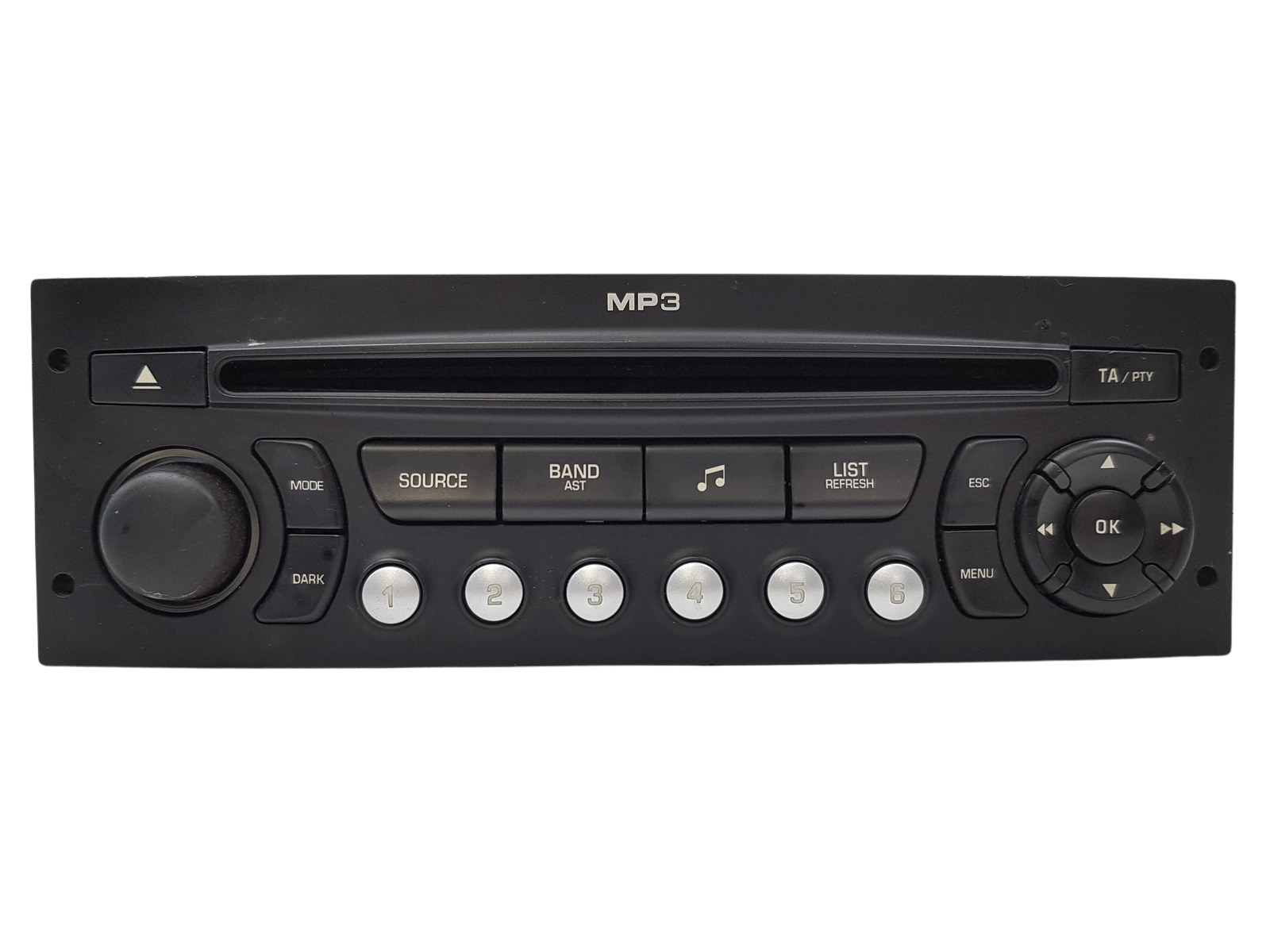 Radio Cd Mp3 Predvajalnik Citroen Peugeot 96633422XT main product photo