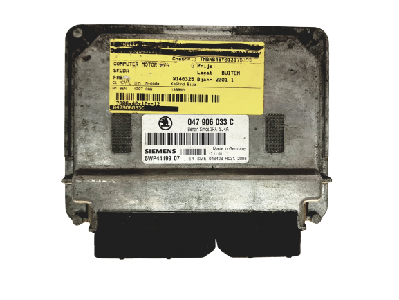 Kontrolna Enota 047906033C 5WP44199 07 Skoda Siemens 19153 main product photo