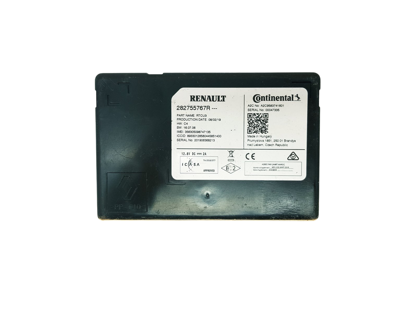 Modul krmilne enote 282755767R A2C9583741601 Renault main product photo