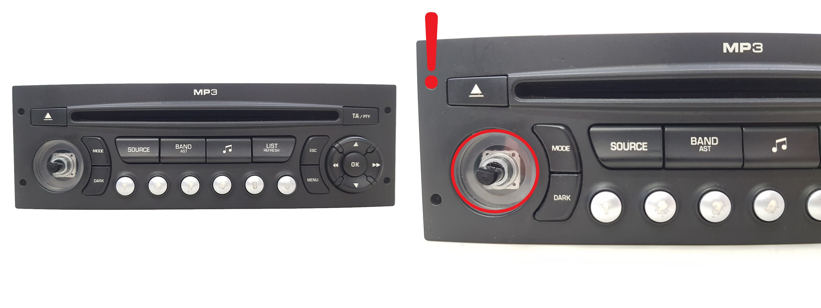 Radio Cd Mp3 Predvajalnik Citroen Peugeot 96633422XT A2C53119559 main product photo