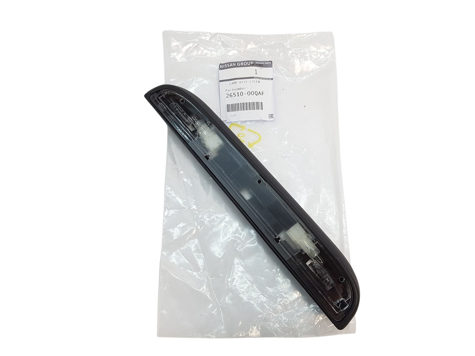 Luč registrske tablice Renault Kangoo 2651000QAF Original main product photo