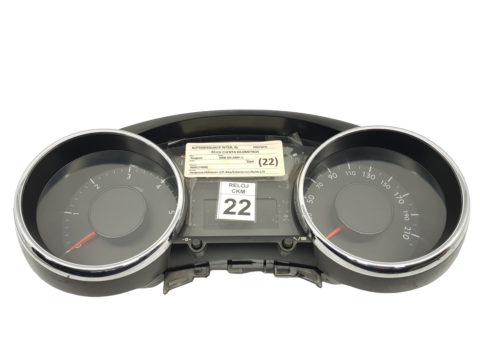 Merilnik hitrosti Peugeot 3008 9666174980 T8 69189-230U 26985 main product photo