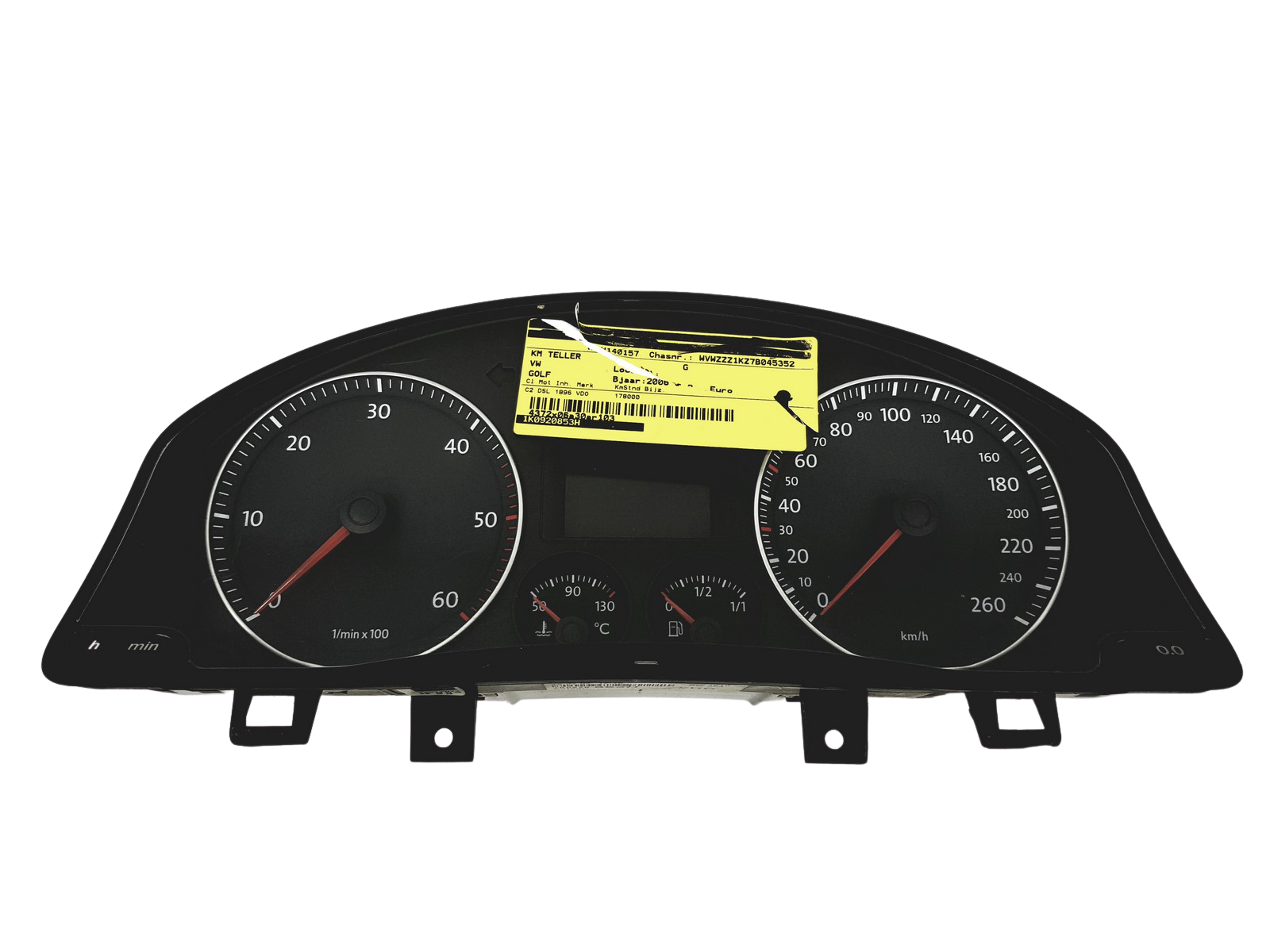 Merilnik vrtljajev VW Golf MK5 1K0920853H 110080345004 VDO main product photo