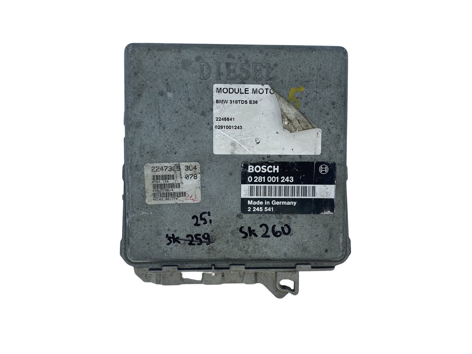 Kontrolna Enota Motorja ECU BMW 2245541 0281001243 2247305 51457 main product photo