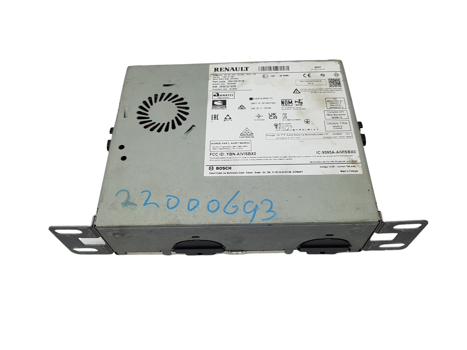 Avtoradio Renault 259150781R 283C32183R Bosch main product photo