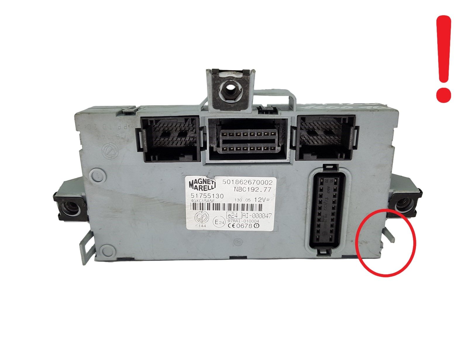 Kontrolna Enota BSI Fiat 51755130 501862670002 NBC192.77 Magneti Marelli 20446 main product photo