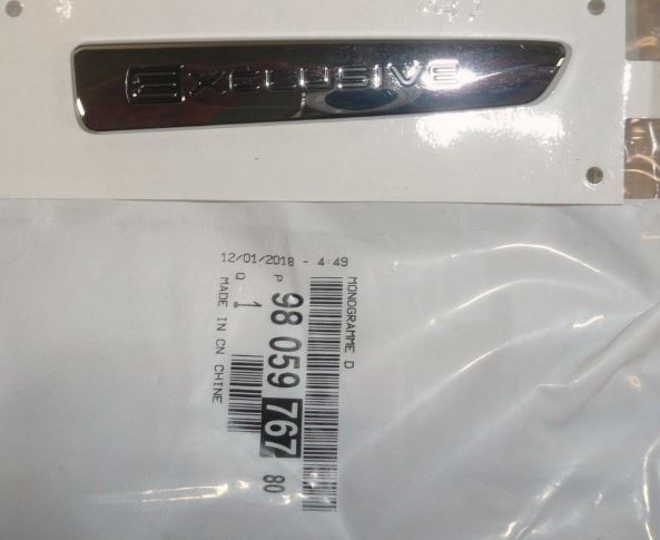 Emblem Nov Original Citroen C-elysse 9805976780 main product photo