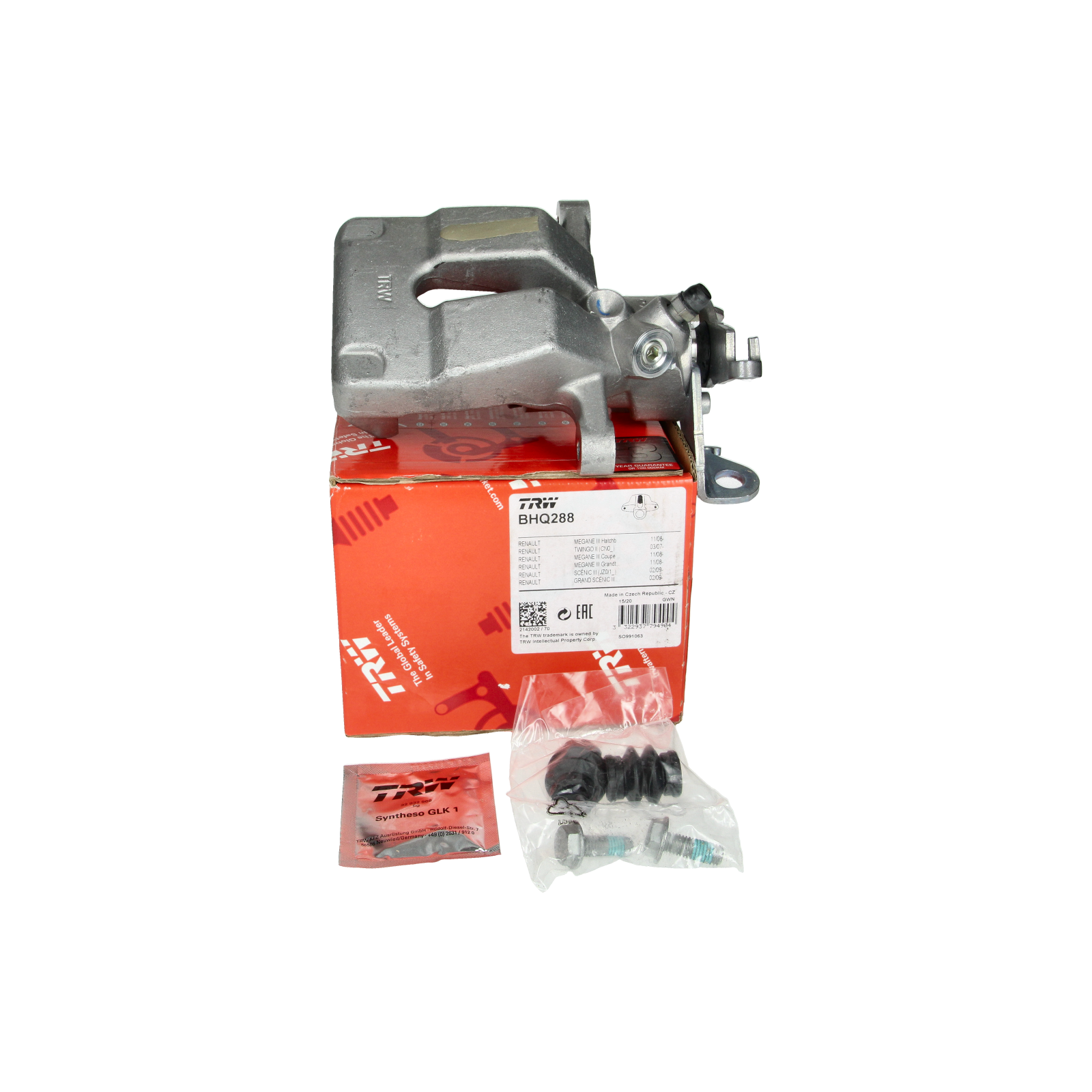 Zavorna čeljust Zadaj Desni Renault BHQ288 TRW main product photo