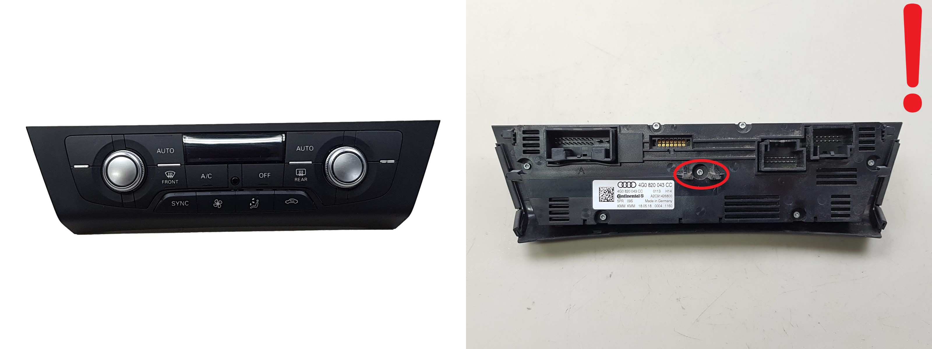 Kontrolna Enota Grelca A/C Audi A6 C7 4G0820043CC main product photo