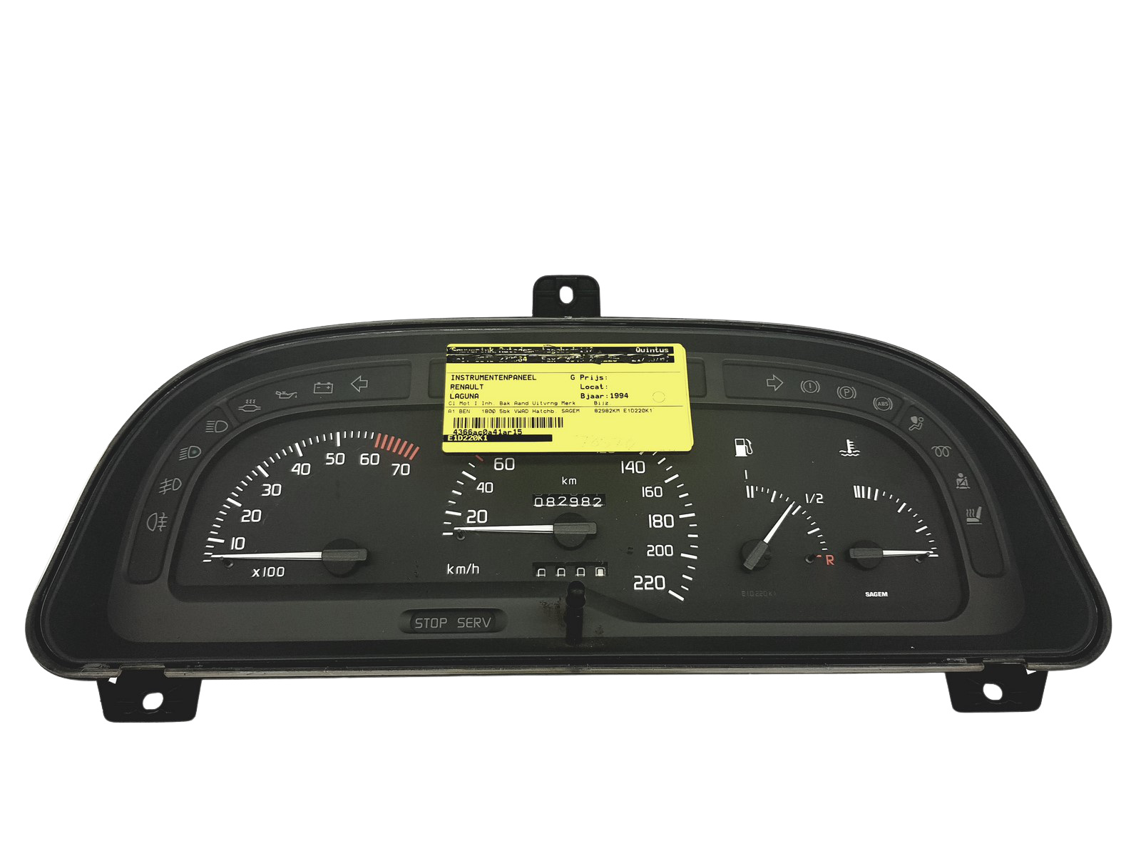 Merilnik vrtljajev Renault Laguna 1 7700824301 L 48995 main product photo