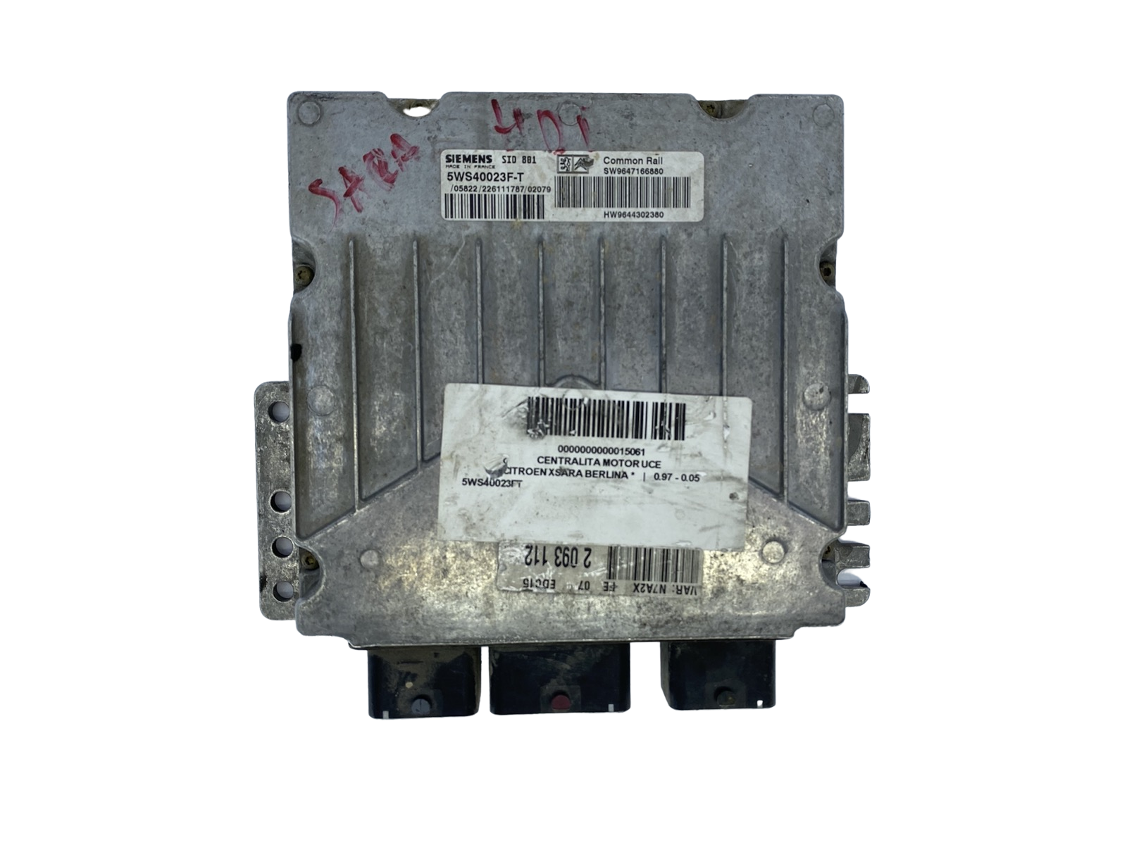 Kontrolna Enota 5WS40023F-T 9647166880 9644302380 PSA Siemens 52496 main product photo