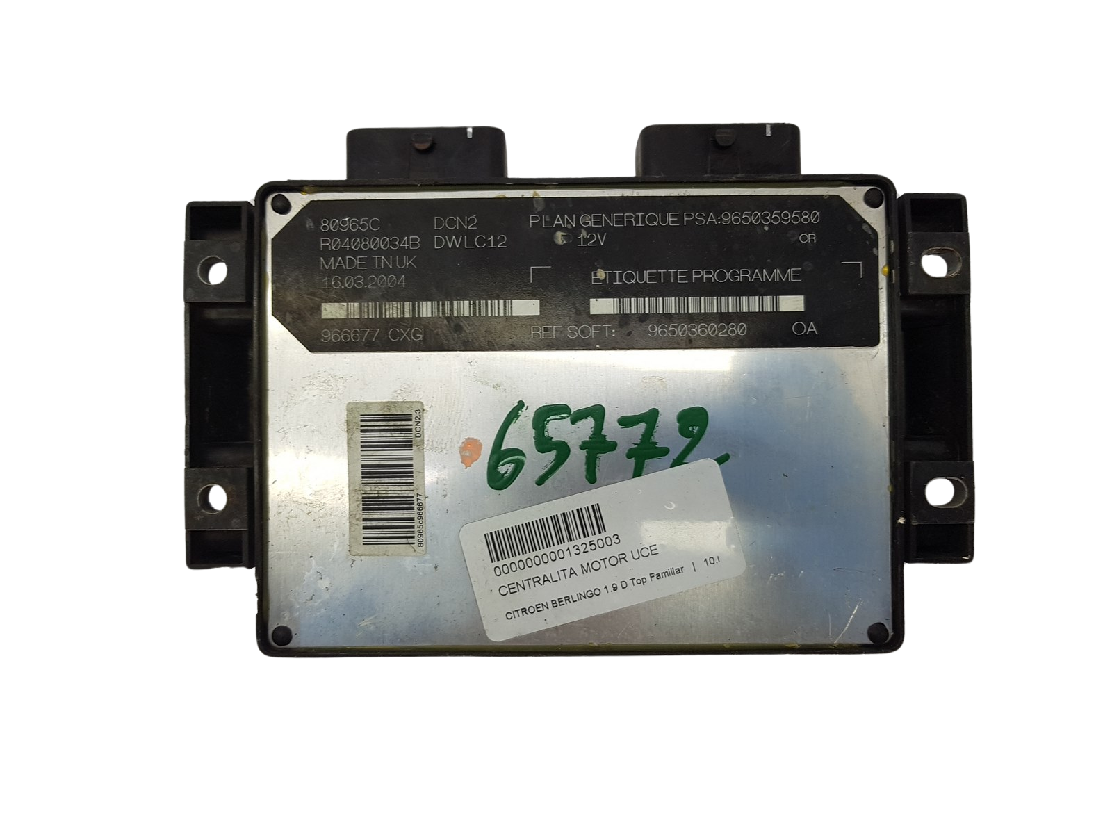 Kontrolna Enota 9650359580 9650360280 R04080034B 80965C PSA Lucas 3750 main product photo