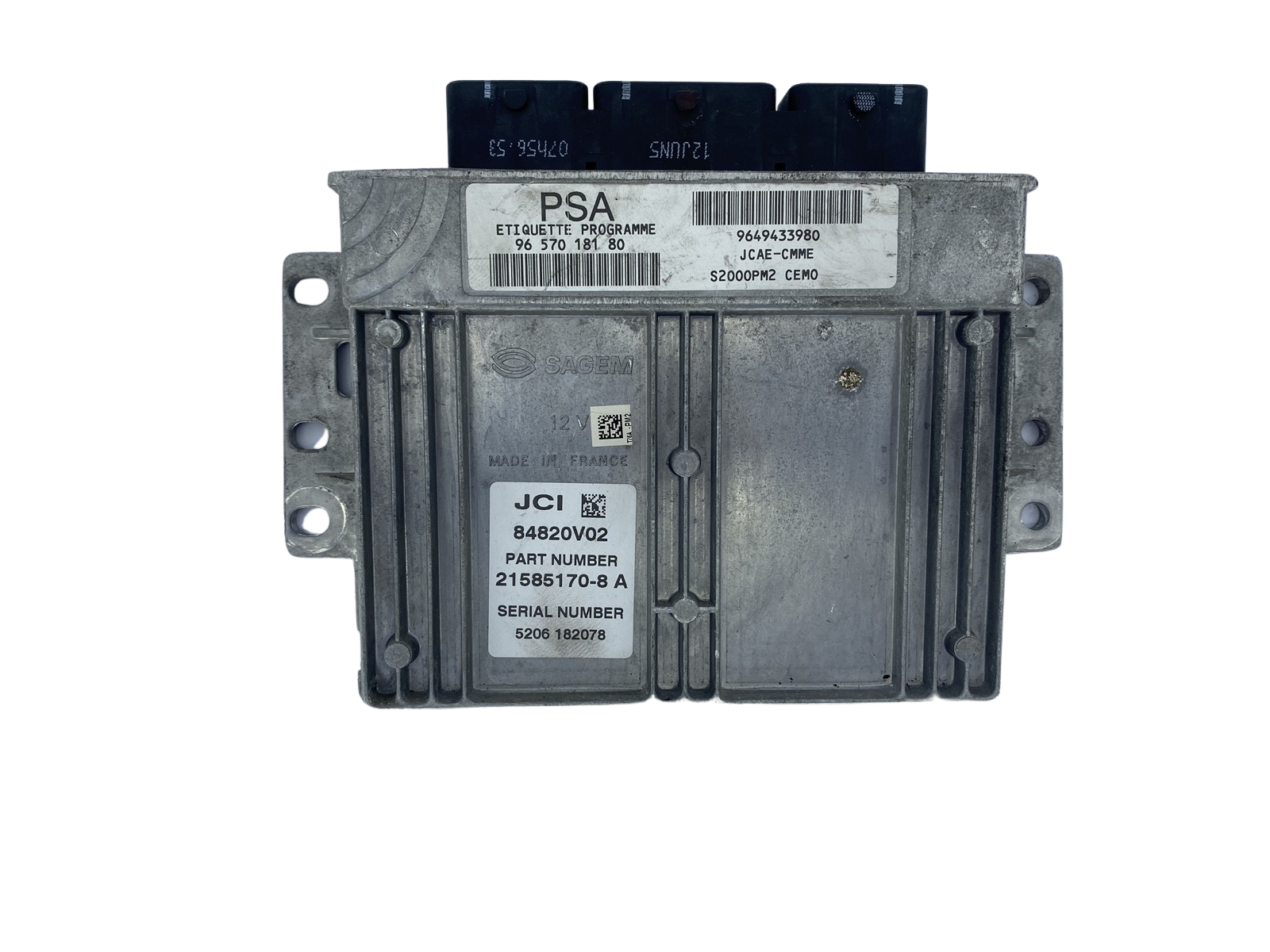 Kontrolna Enota 9657018180 9649433980 21585170-8 A PSA Sagem 48303 main product photo