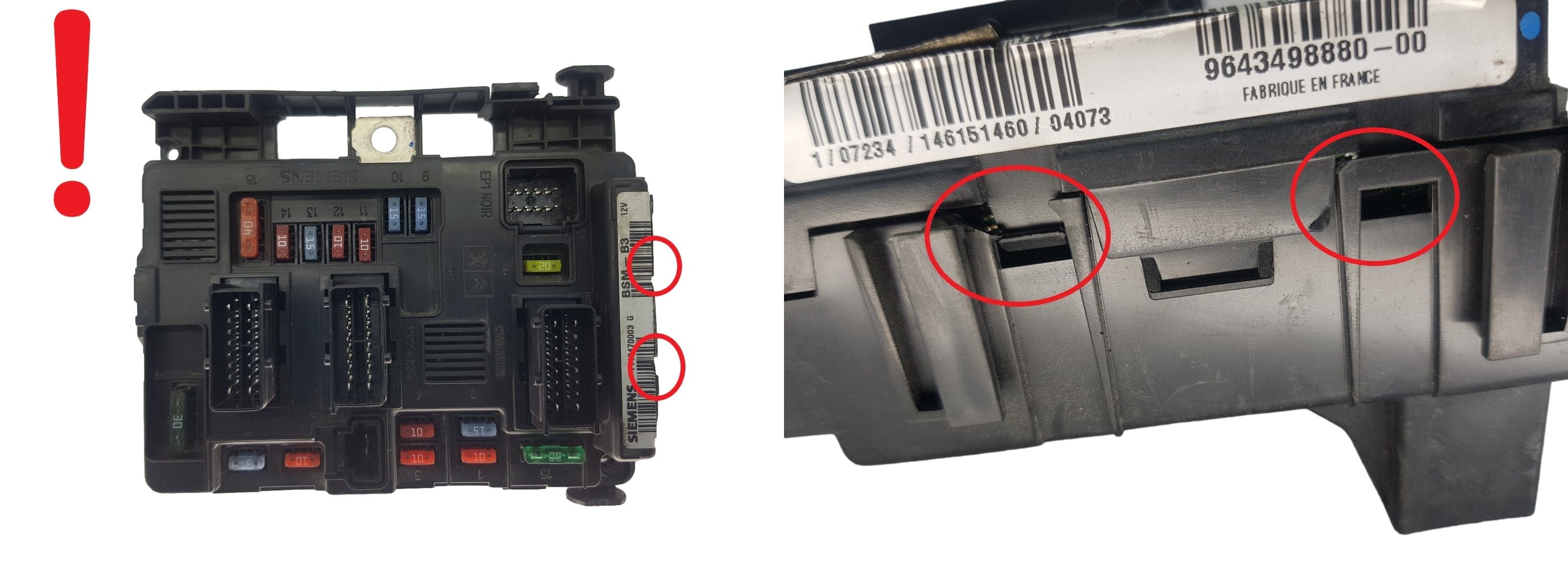 Kontrolna Enota BSM-B3 9643498880 T118470003G PSA Siemens 2109 main product photo