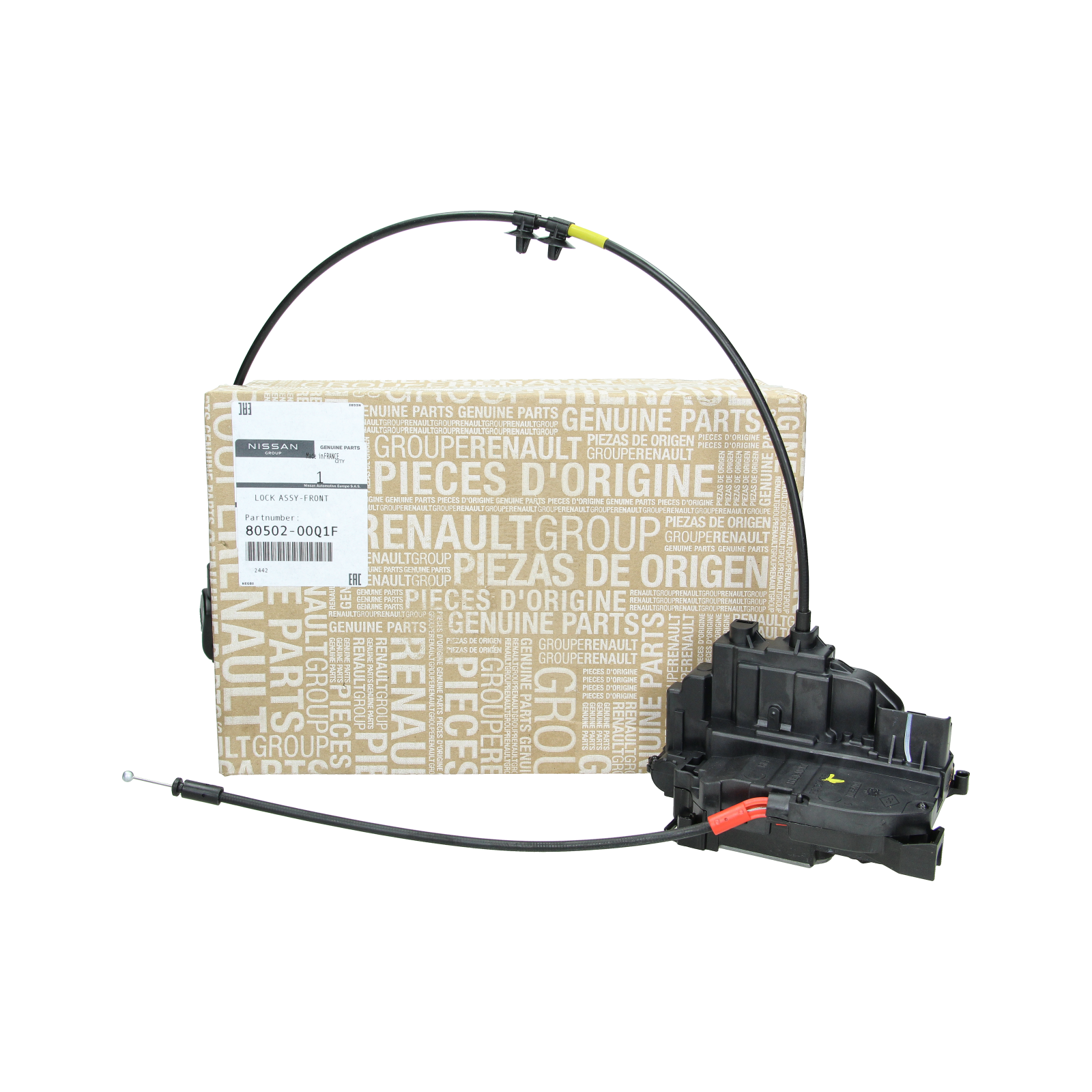 Mehanizem ključavnice vrat Desni Spredaj Original 8050200Q1F 8200497604 Renault Nissan main product photo