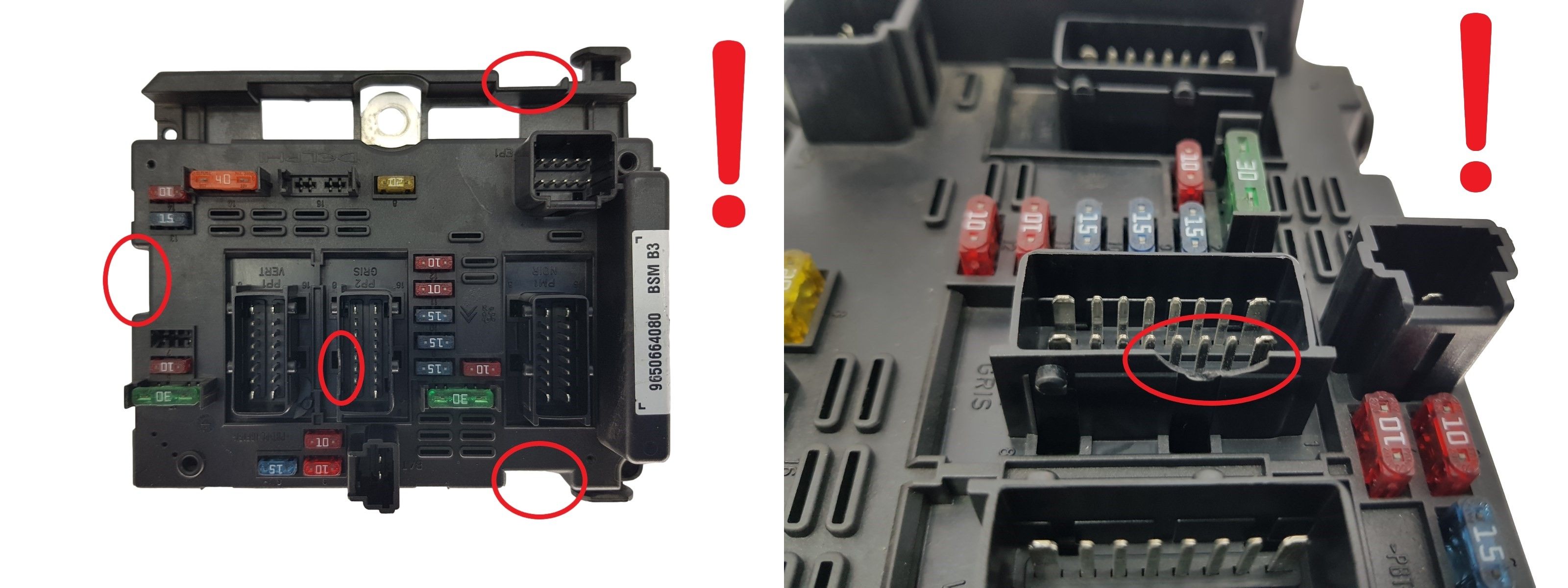 Kontrolna Enota BSM B3 9650664080 PSA Delphi 1726 main product photo