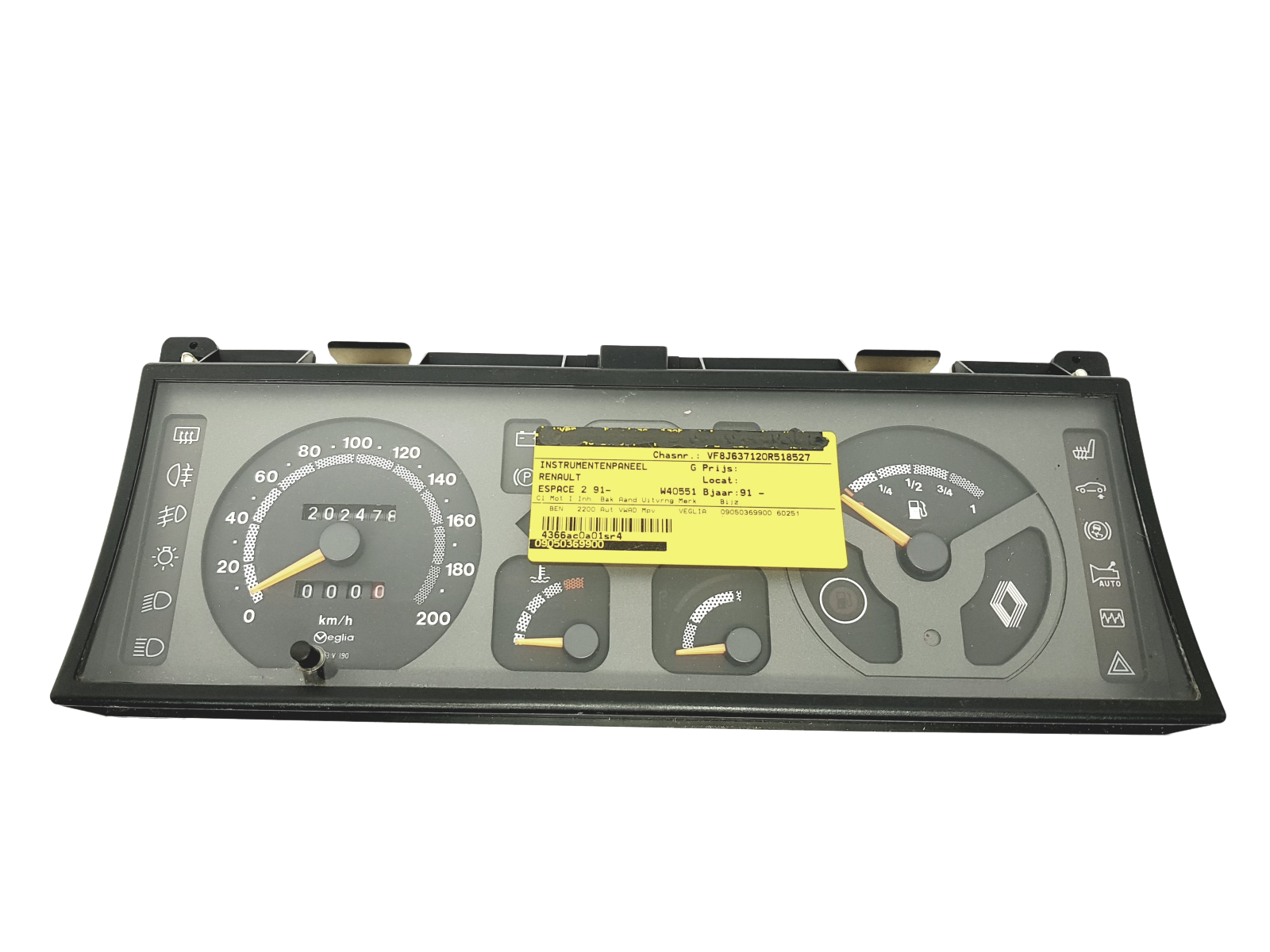 Merilnik hitrosti Renault Espace 2 6025104545 Veglia main product photo