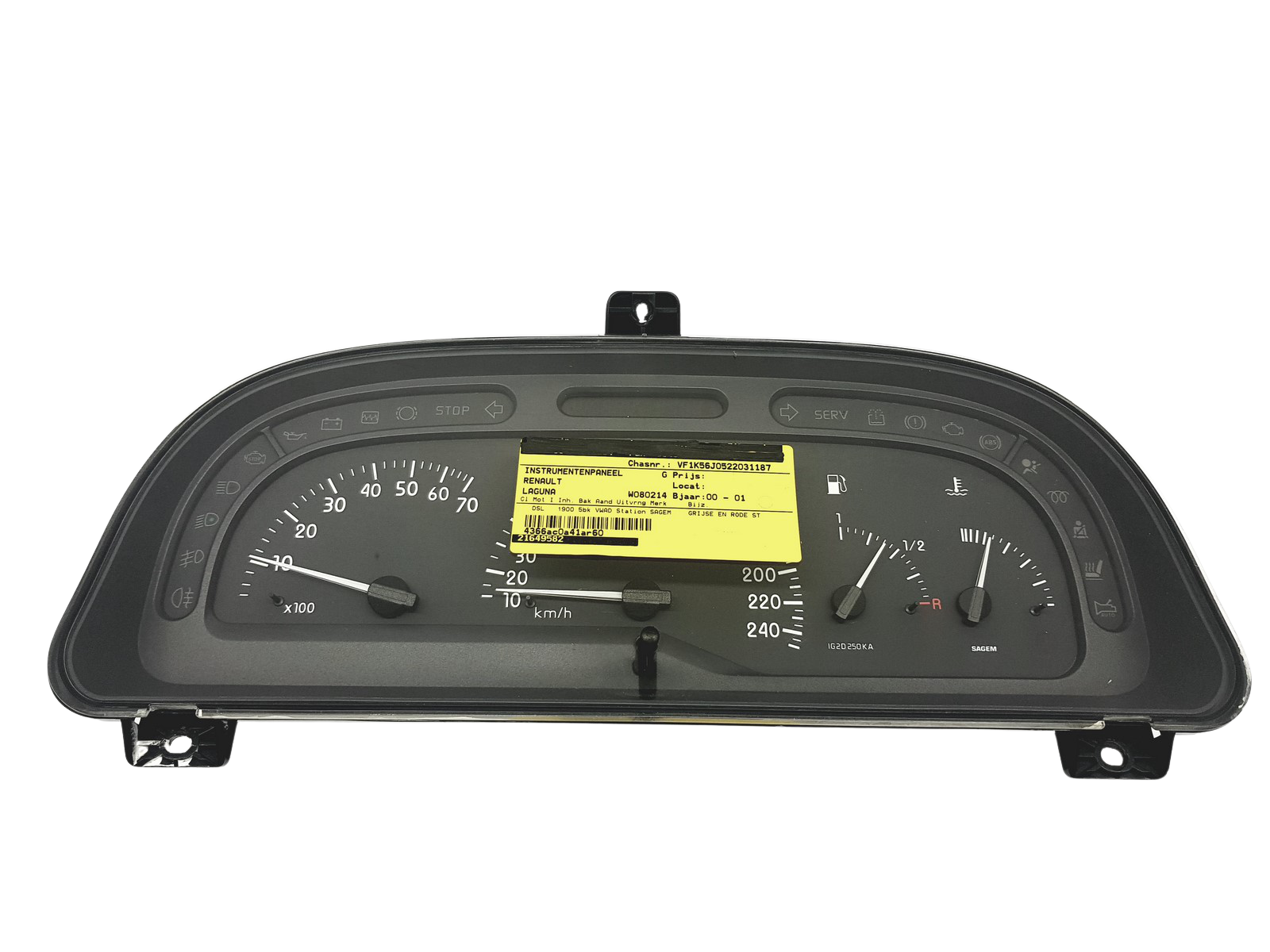 Merilnik vrtljajev Renault Laguna IG2D250KA 49010 main product photo