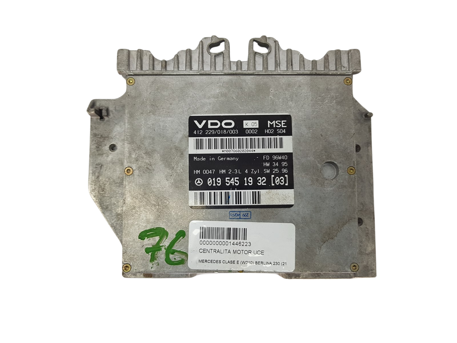 Kontrolna Enota 0195451932 412229018003 Mercedes VDO 3758 main product photo