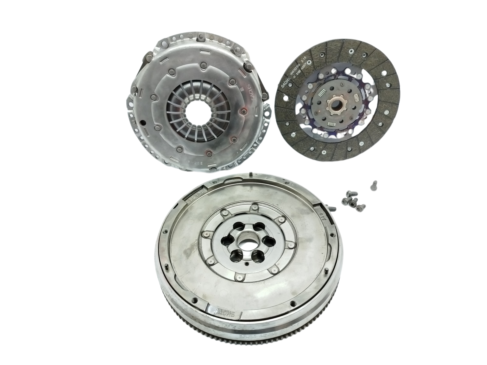 Dvomasni vztrajnik + sklopka Nov 9806761080 9813754380 Sachs Citroen Peugeot 1.2 main product photo