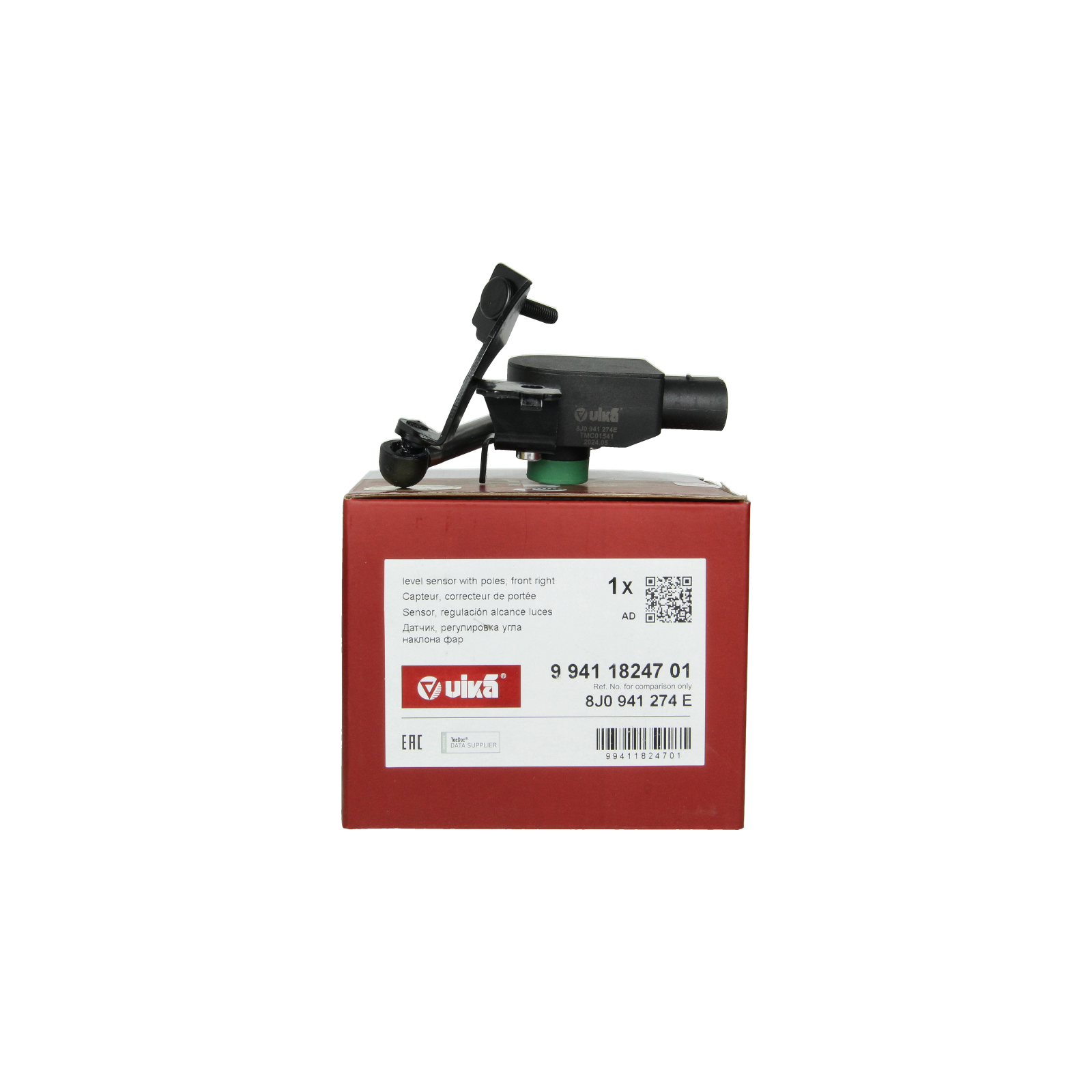 Senzor nivoja žarometov Spredaj Desni Ali Audi A3 TT 8J0941274E 99411824701 Vika main product photo