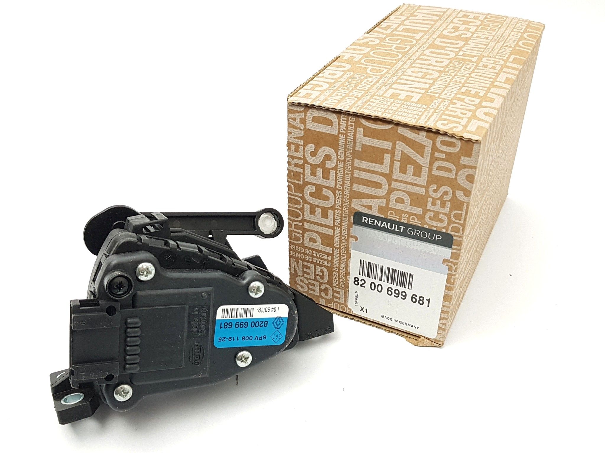 Potenciometer pedala Original Renault Clio II Kangoo Thalia 8200699681 main product photo