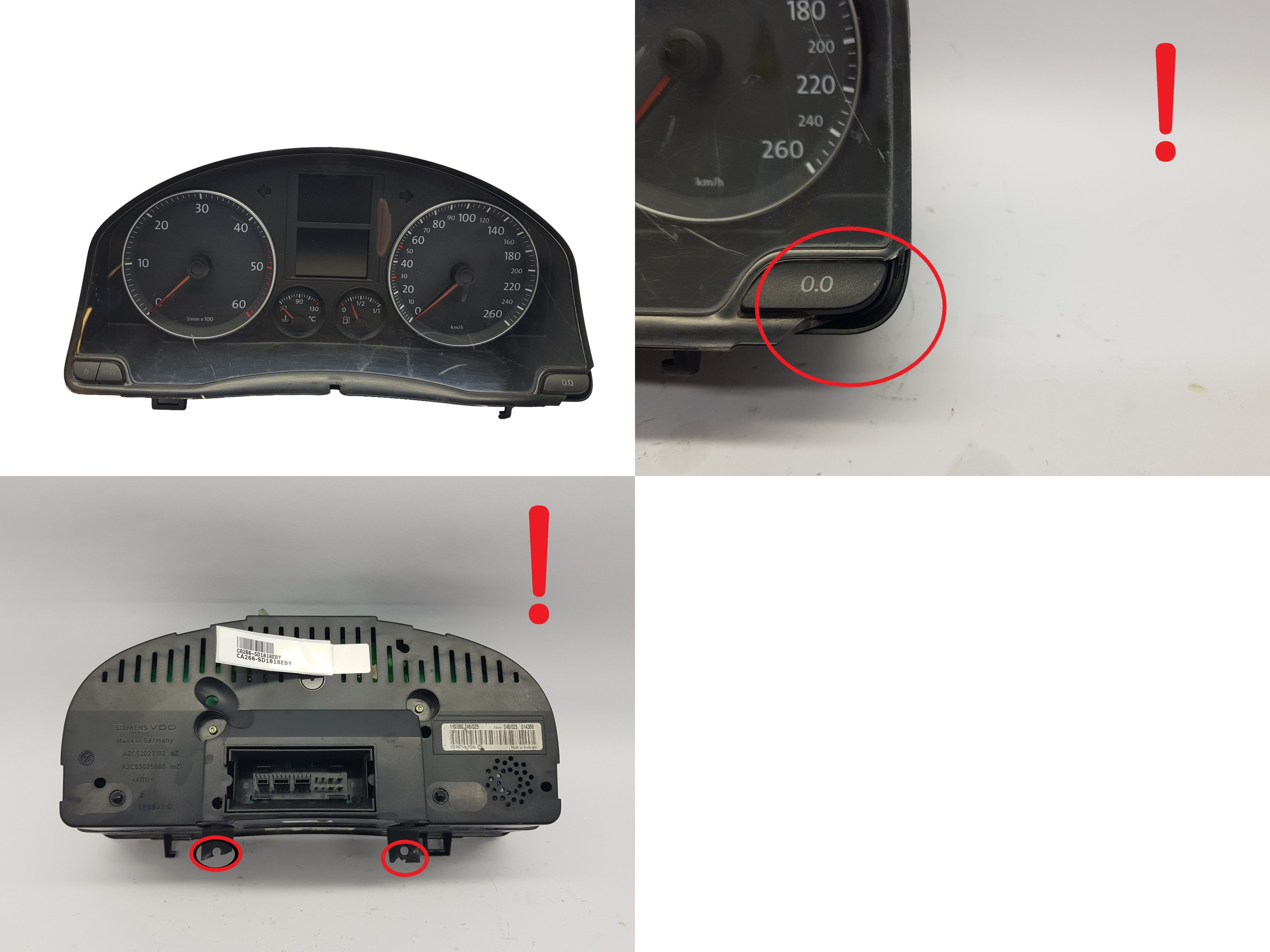 Merilnik hitrosti VW Golf MK5 1K0920850L 110080246025 1818 main product photo